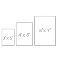 a white sheet of paper with a number of different sizes